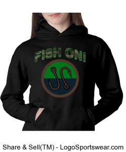 Fish On hoodie. Design Zoom