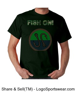 Fish On T-shirt Design Zoom